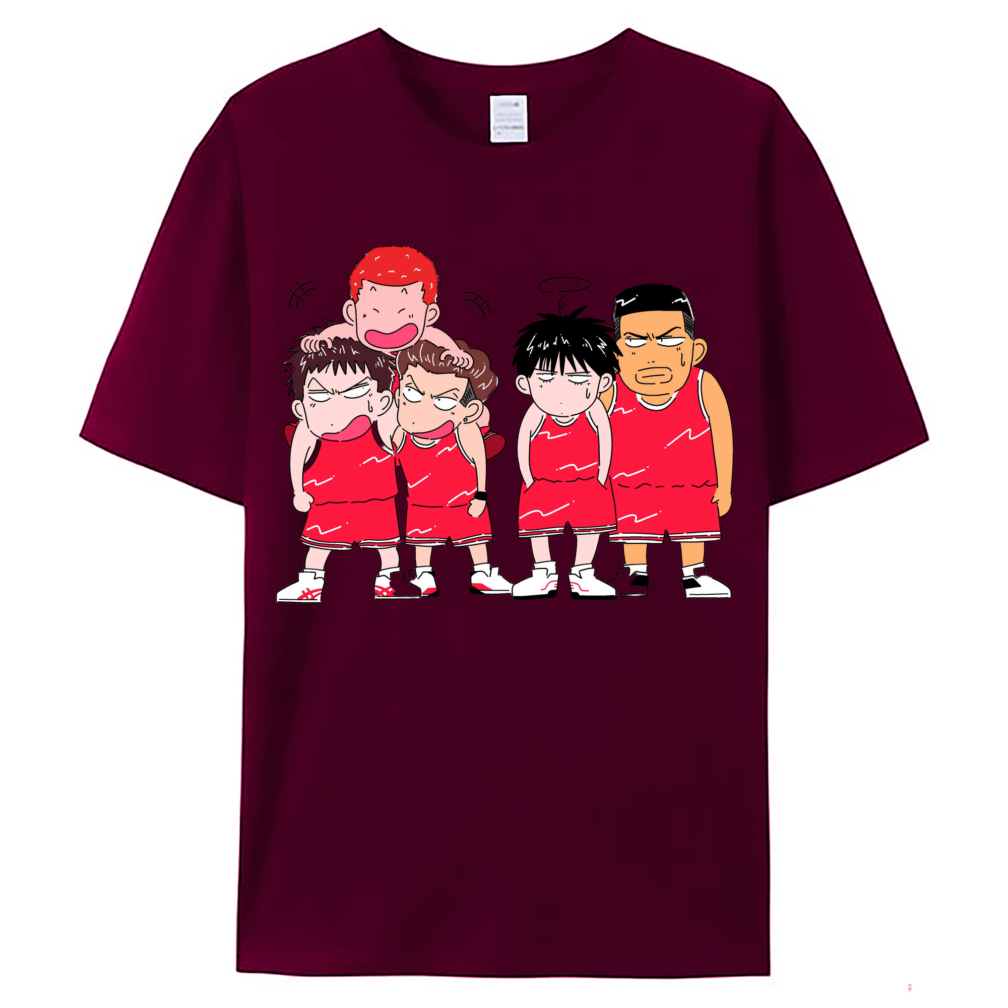 （画像用） SLAM DUNK／スラムダンク レディースカジュアルプリントTシャツ（綿100％）